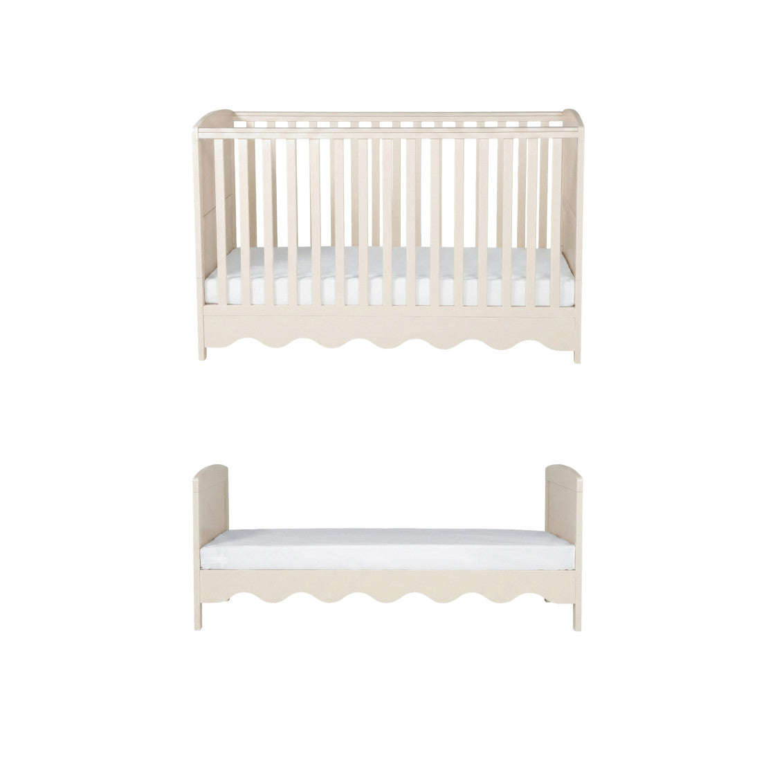 Bebe & Beyond Dancer Cot Bed & Dresser 2 Piece Nursery Furniture Set - Cashmere 6