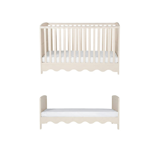 Bebe & Beyond Dancer Cot Bed & Dresser 2 Piece Nursery Furniture Set - Cashmere 6