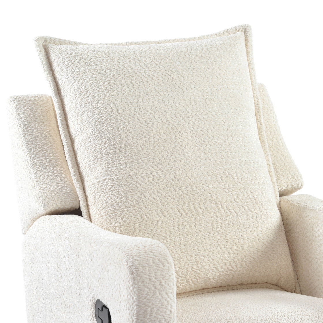 Bebe & Beyond Nestler 360 Reclining Nursing Chair - Off White Boucle 10