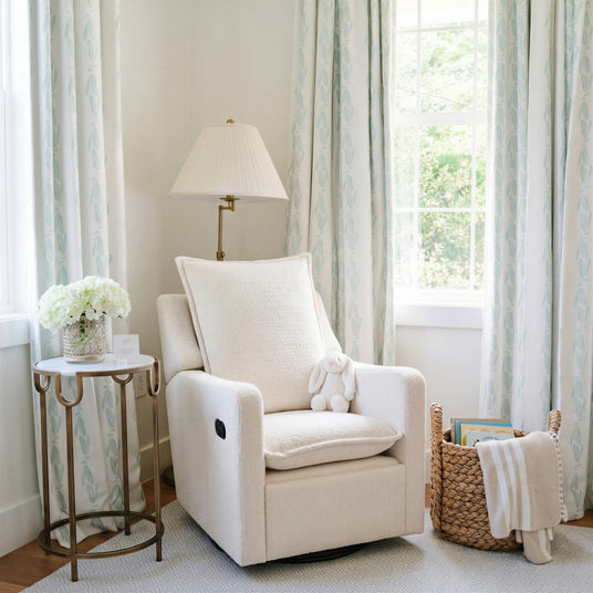 Bebe & Beyond Nestler 360 Reclining Nursing Chair - Off White Boucle 2