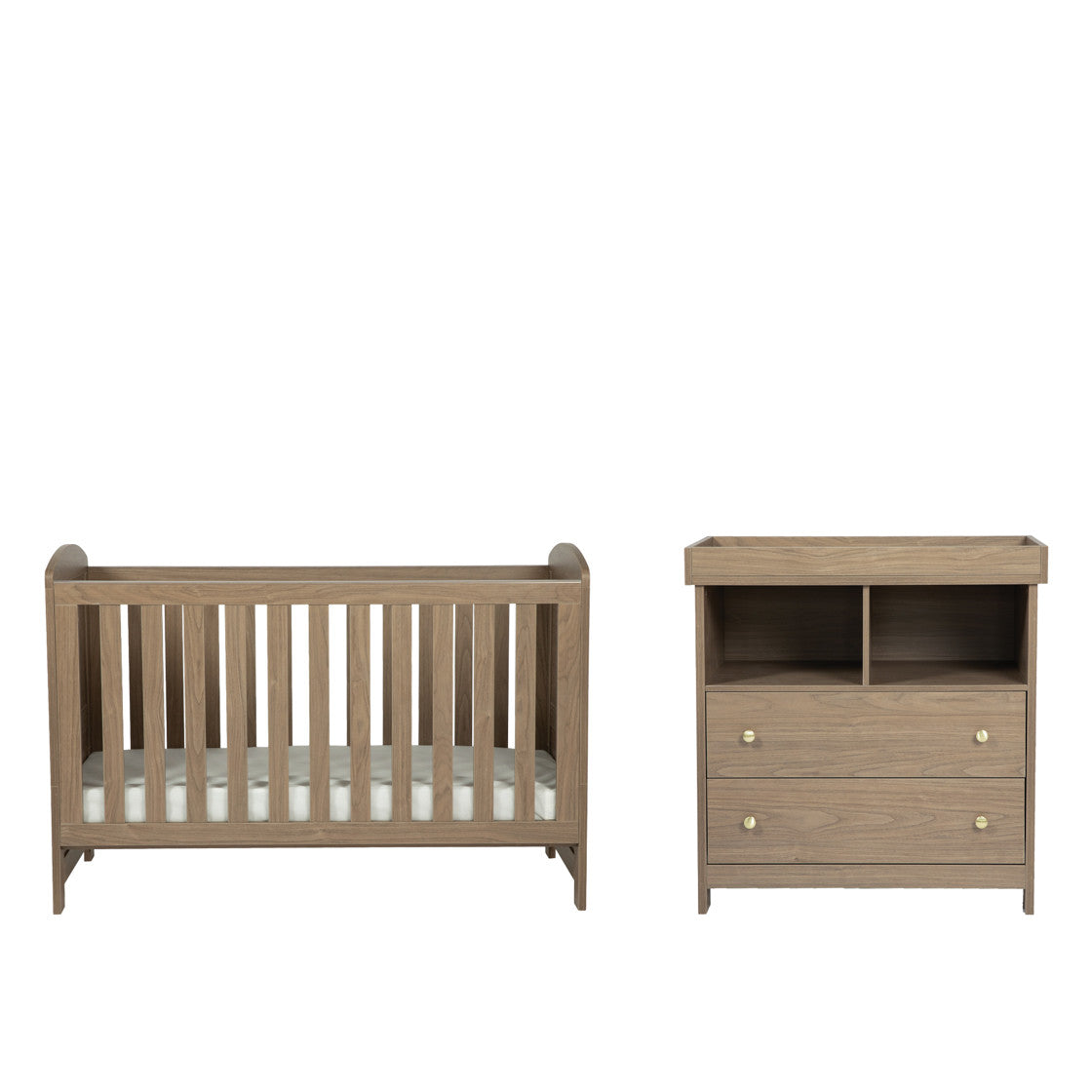 Bebe & Beyond Seeker Cot Bed & Changing Unit 2 Piece Nursery Furniture Set - Drift 4