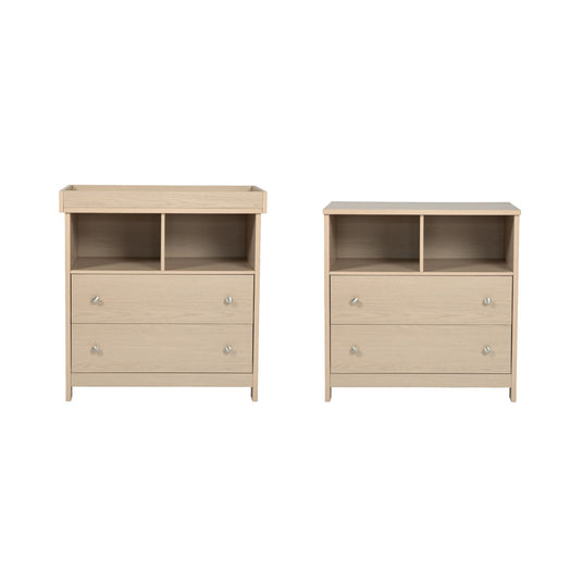 Bebe & Beyond Seeker Cot Bed & Changing Unit 2 Piece Nursery Furniture Set - Nordic 7