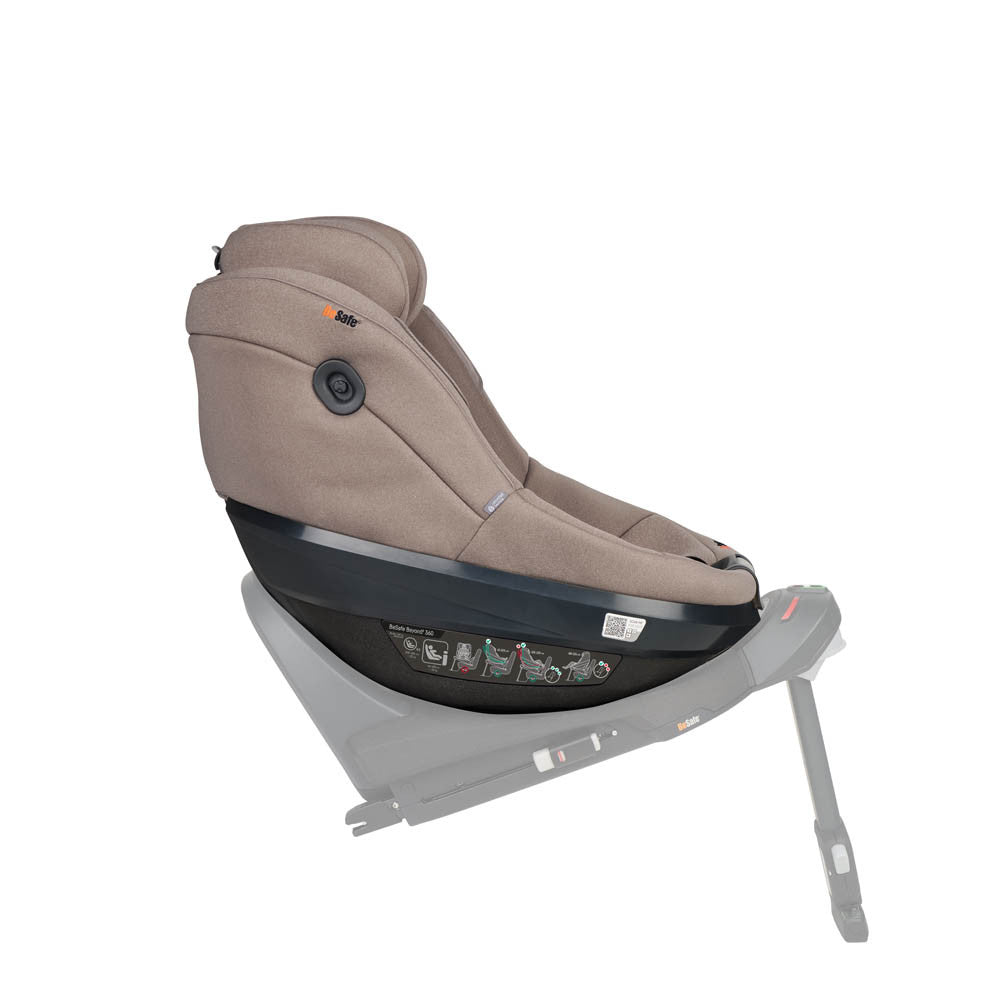 BeSafe Beyond 2 360 Car Seat - Dark Sand Soft Breeze