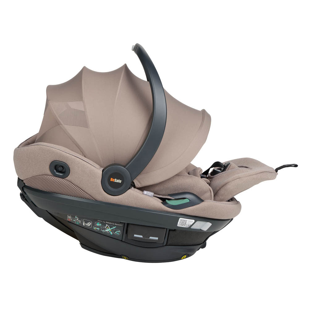 BeSafe Go Beyond 2 Infant Car Seat - Dark Sand Soft Breeze