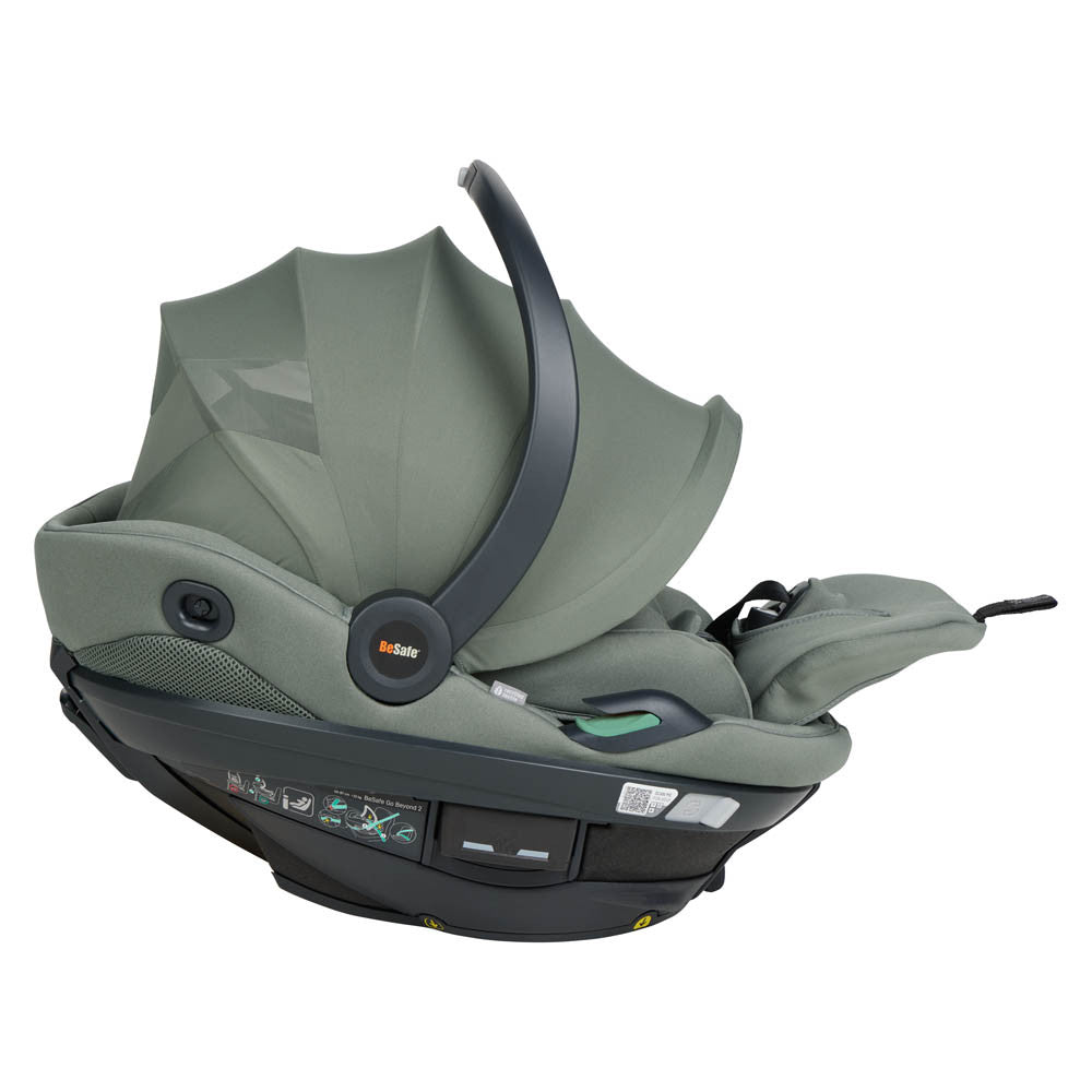 BeSafe Go Beyond 2 Infant Car Seat - Meadow Green Soft Breeze
