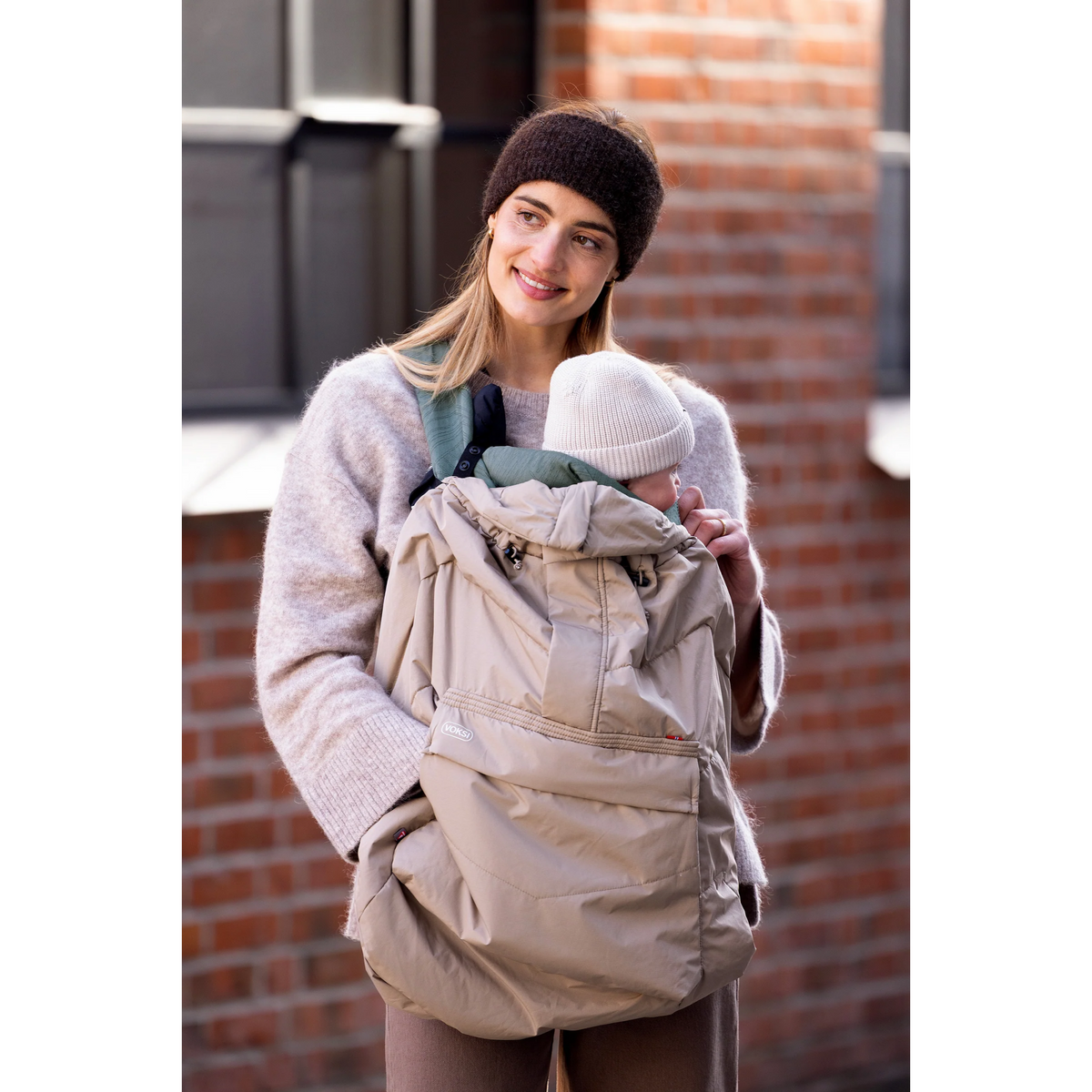 BeSafe Voksi Huddle Carrier Cover - Dark Sand 5