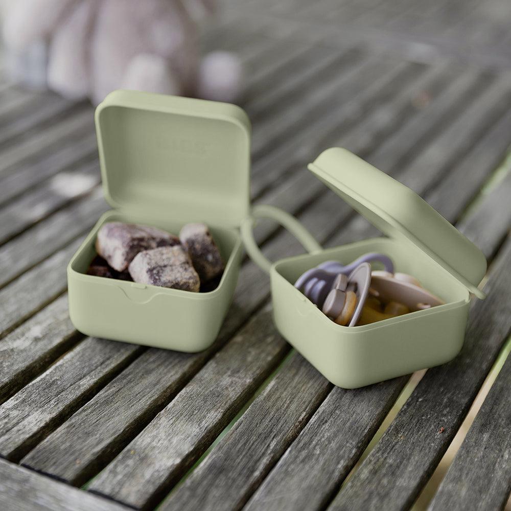 BIBS Pacifier Storage Box - Sage