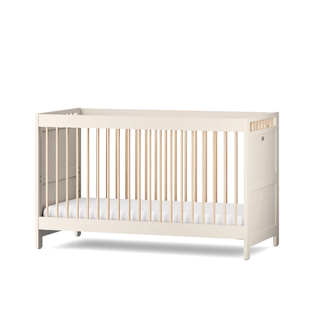 Silver Cross Seville 2 Piece Nursery Furniture Set with Convertible Cot Bed to Toddler Bed & Dresser