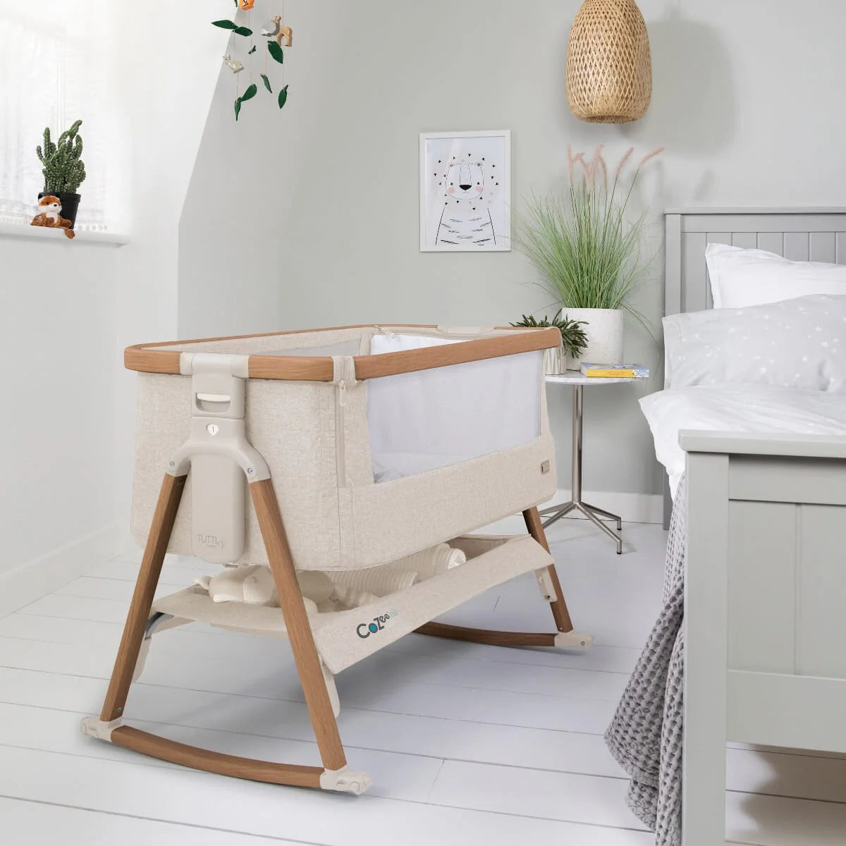 Tutti Bambini Cozee Crib Rocking Bars - Scandinavian Walnut
