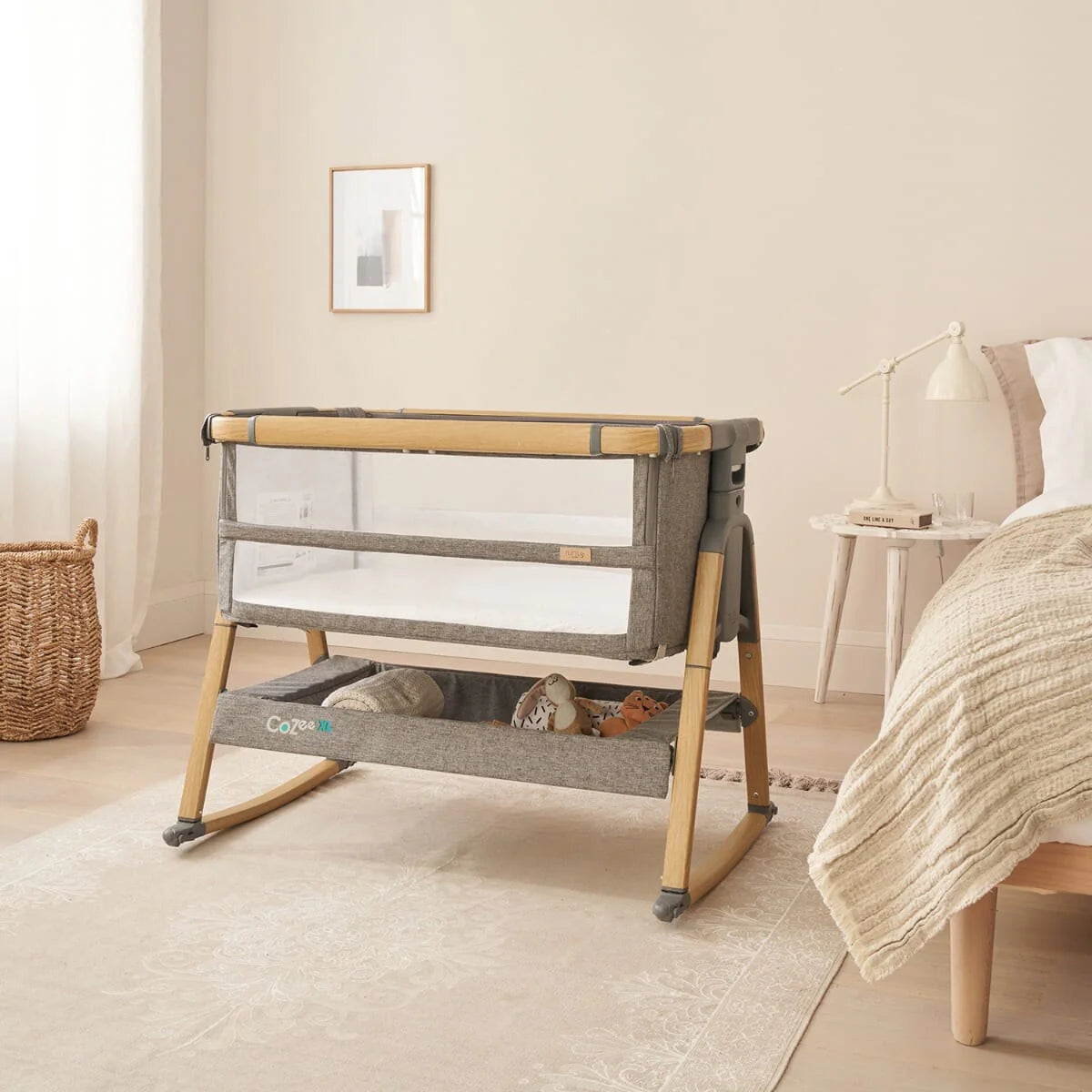 Tutti Bambini Cozee Crib Rocking Bars - Oak