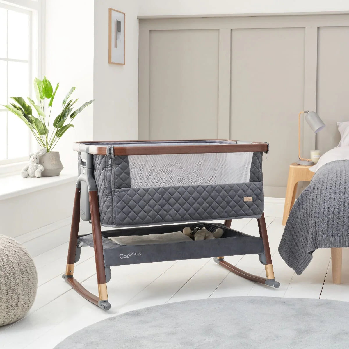 Tutti Bambini Cozee Luxe Crib Rocking Bars - Walnut