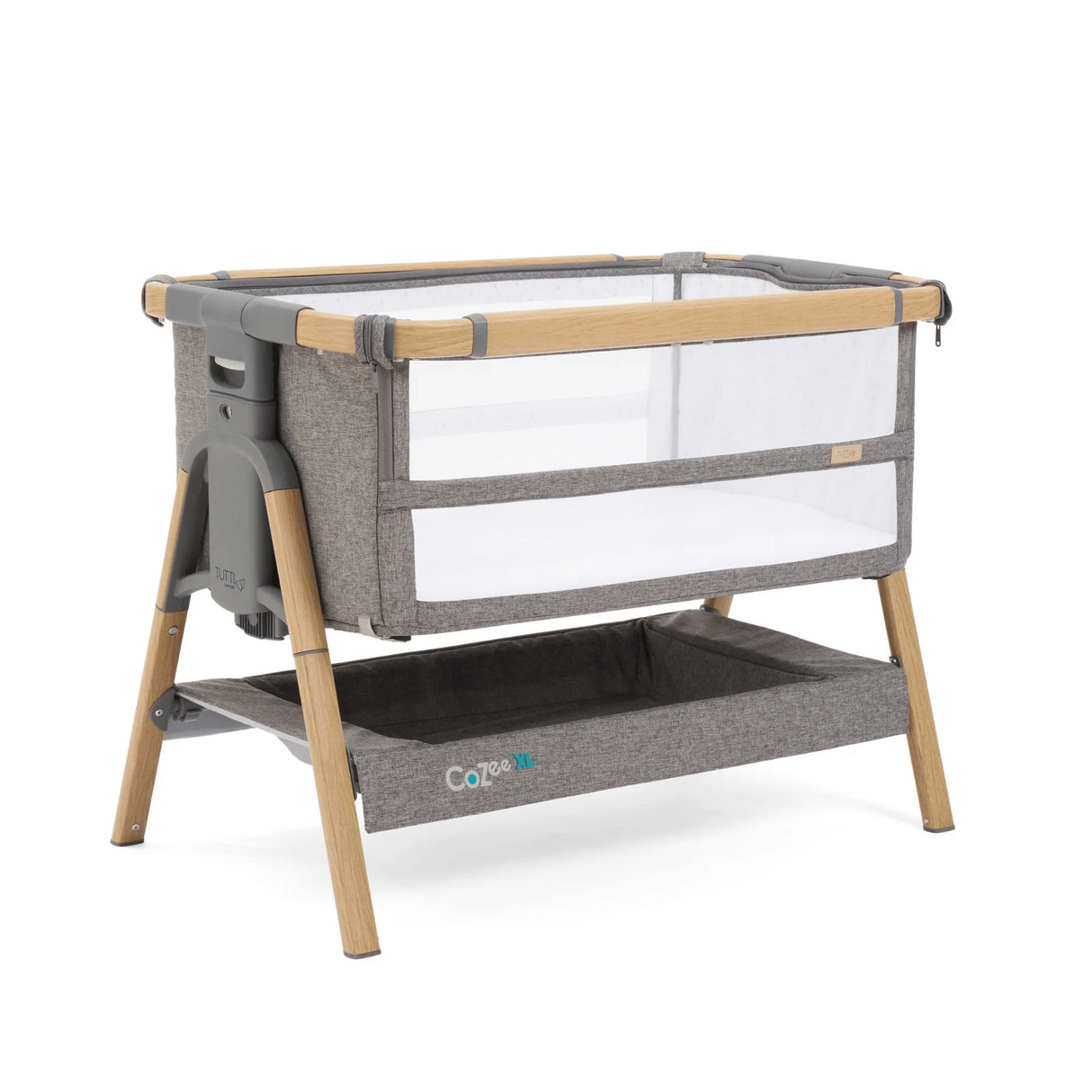 Tutti Bambini Cozee XL Complete Birth to 4 Years Bundle - Oak & Charcoal