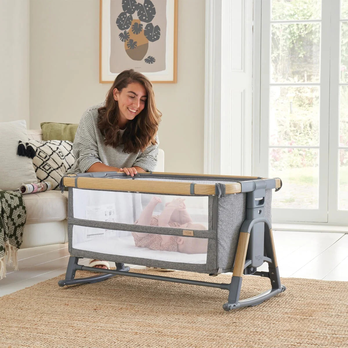 Tutti Bambini Cozee XL Complete Birth to 4 Years Bundle - Oak & Charcoal