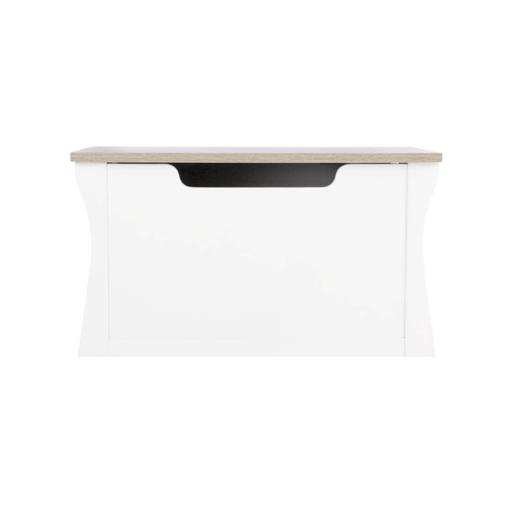 CuddleCo Clara Toy Storage Box - White & Ash