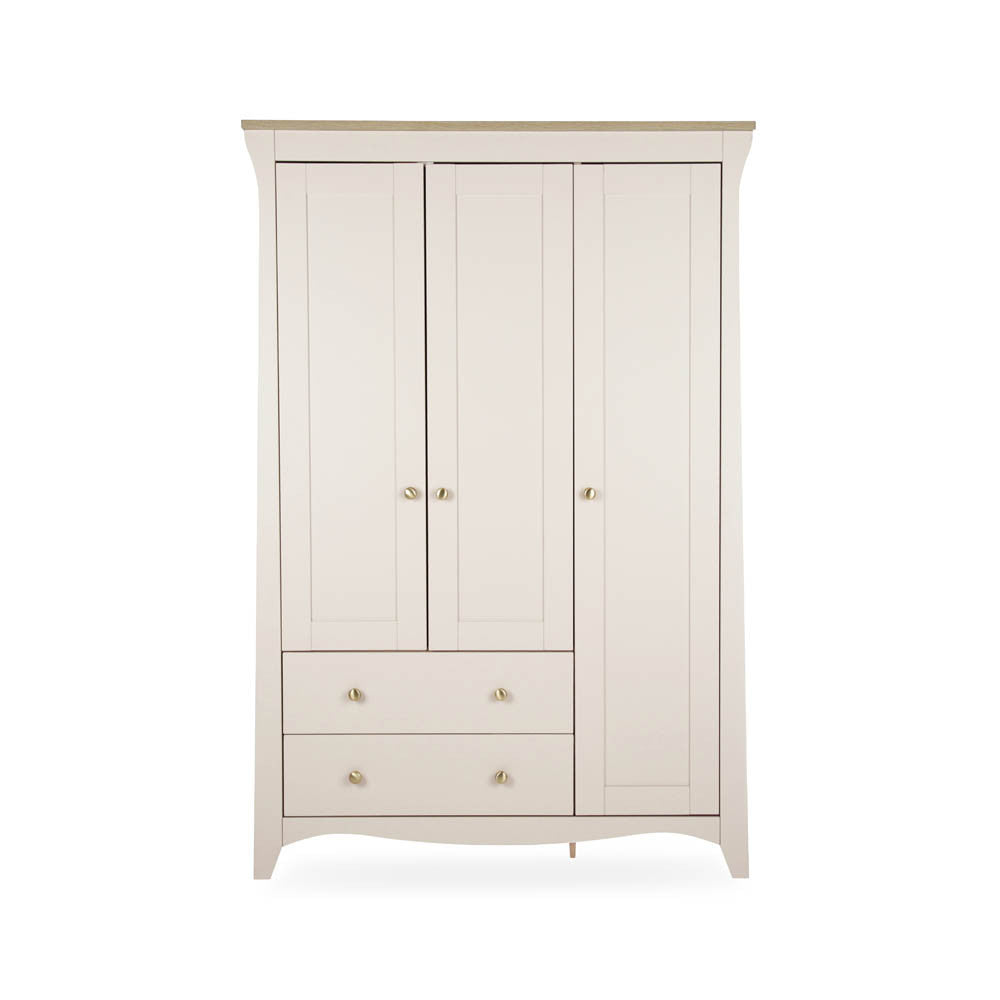 CuddleCo Clara Triple Wardrobe - Cashmere & Ash