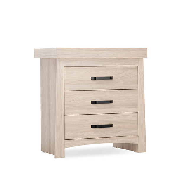 CuddleCo Isla 2 Piece Nursery Furniture Set with Cot Bed and Dresser - Ash