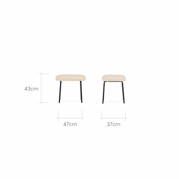 CuddleCo Marley Nursing Chair & Footstool - Teddy Light Beige