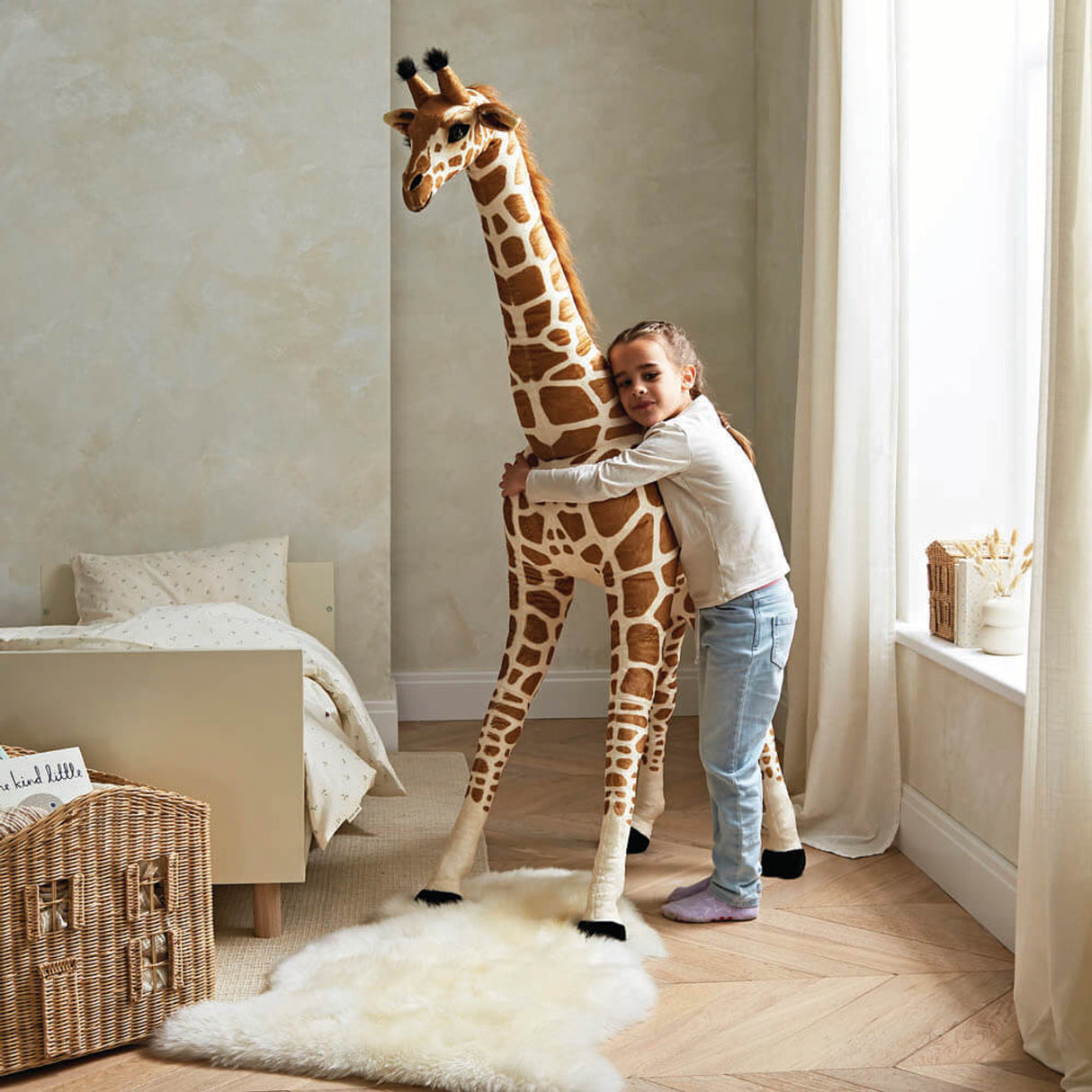 CuddleCo Large Tall Standing Giraffe - 170cm