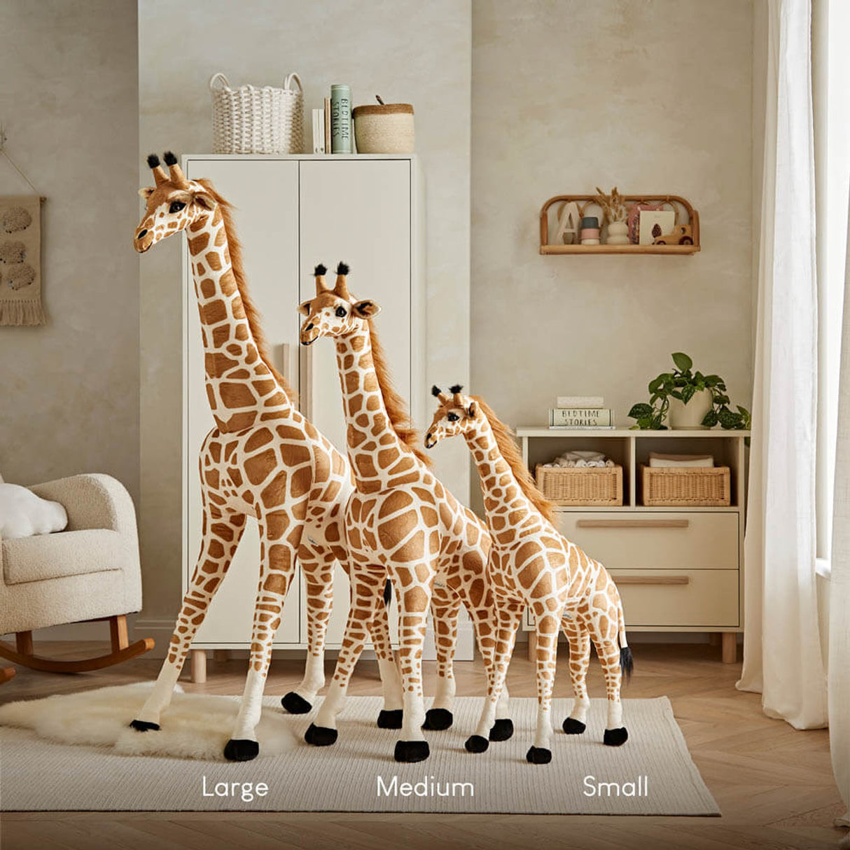 CuddleCo Large Tall Standing Giraffe - 170cm