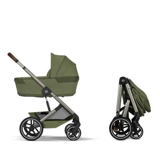 Cybex Balios 2026 inc Foldable Carrycot - Moss Green 4