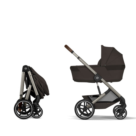 Cybex Balios 2026 inc Foldable Carrycot Ultimate Travel System Bundle - Chocolate Brown 2