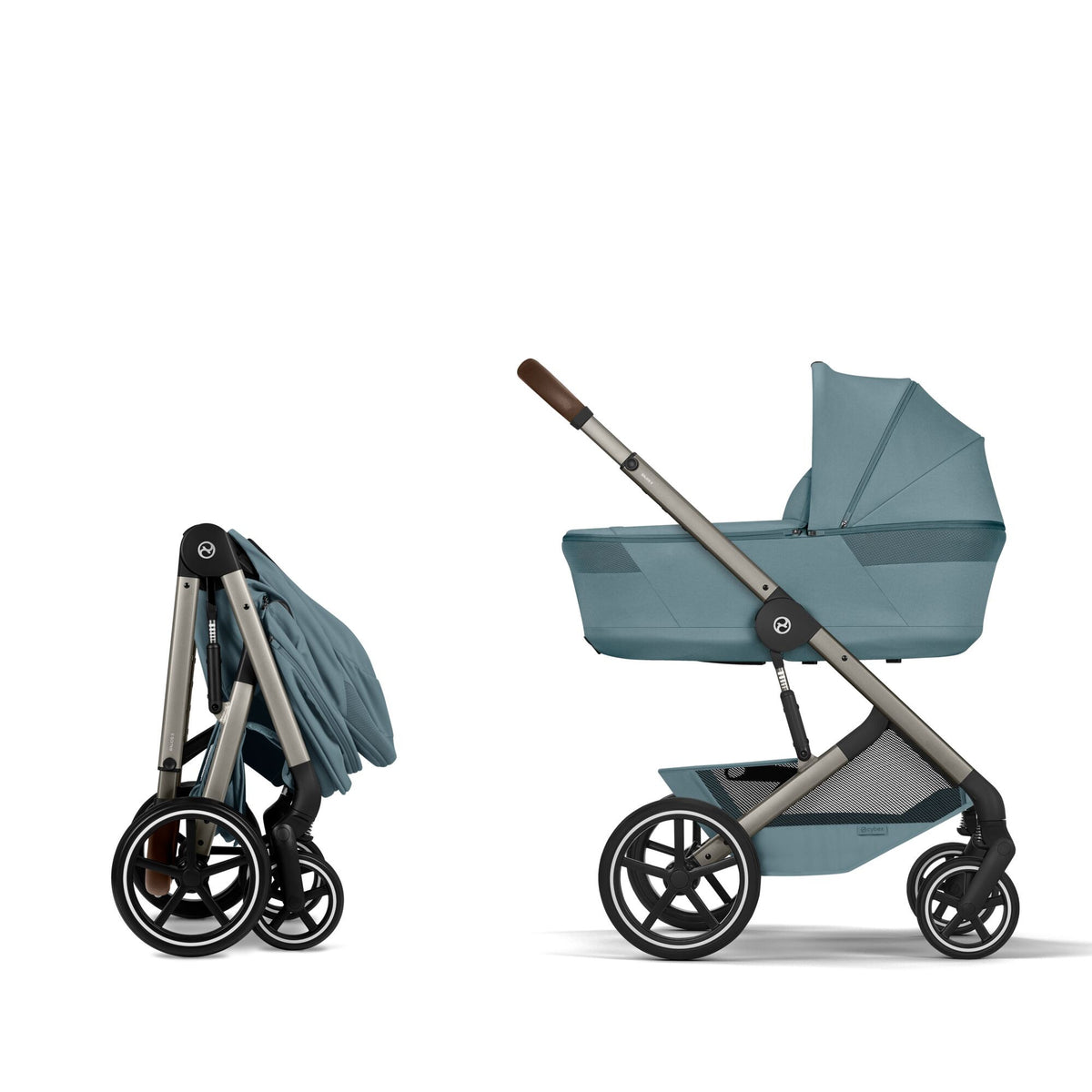 Cybex Balios 2026 inc Foldable Carrycot Ultimate Travel System Bundle - Stormy Blue 2