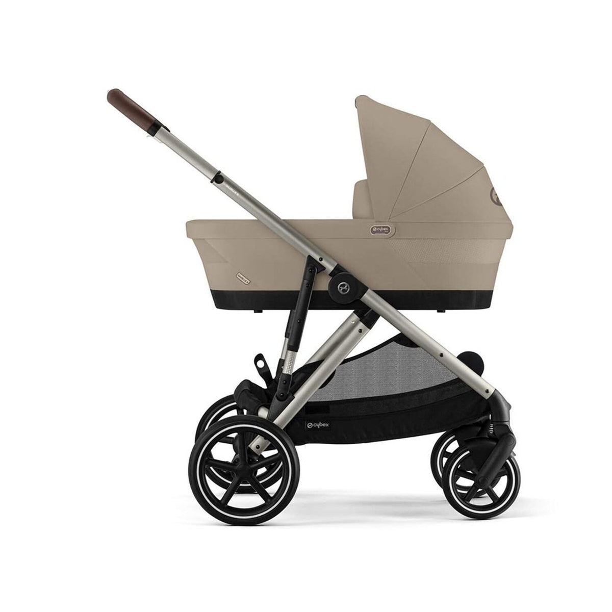 Cybex eGazelle 9 Piece Bundle | inc Gold Footmuff - Almond Beige 2