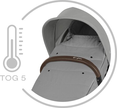 Cybex Gold Pushchair Footmuff - Moon Black