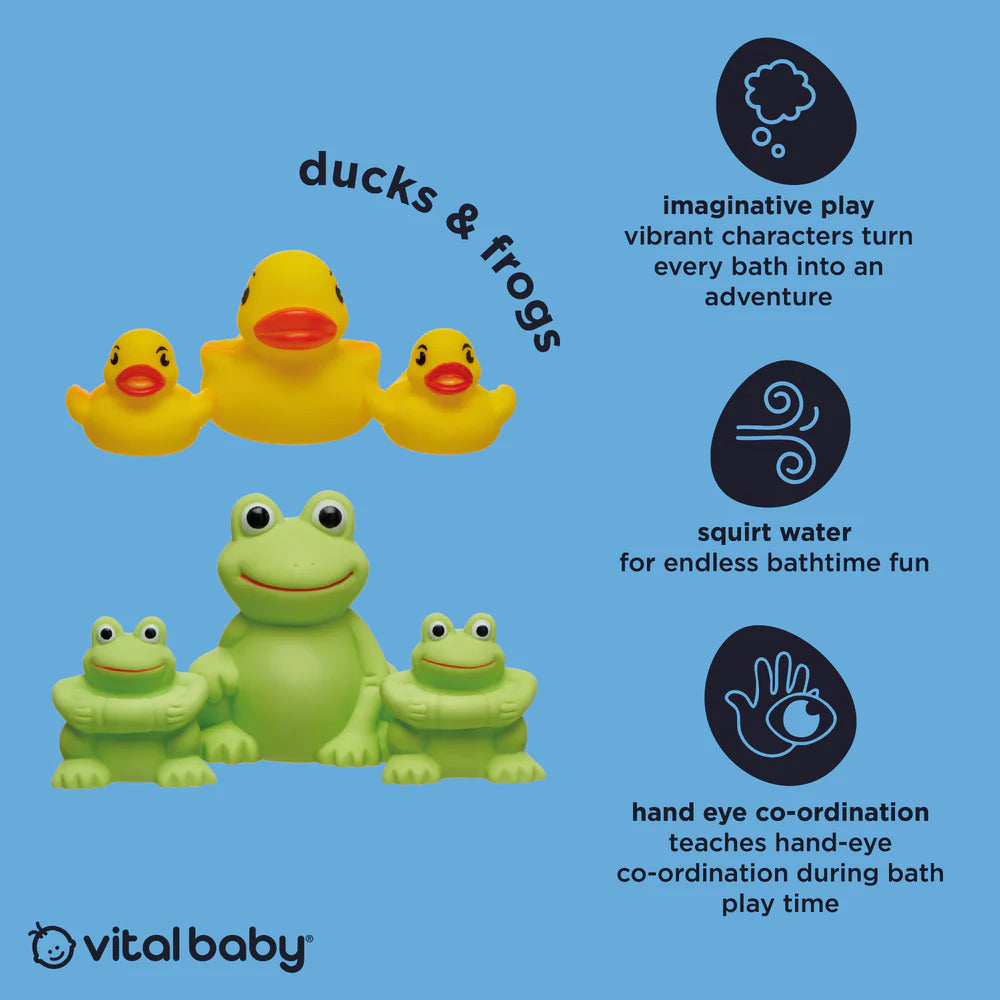 Vital Baby Splash Bath Toy - Frogs