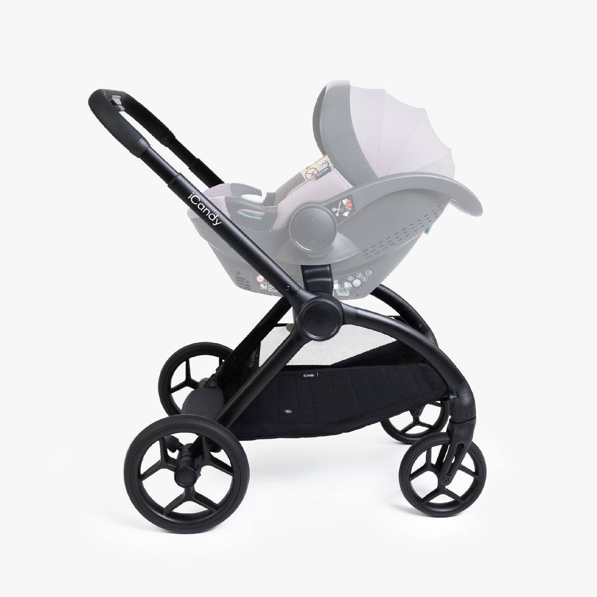 iCandy Core 2 Travel System with Cocoon 360 Car Seat and ISOFIX Base - Storm Grey