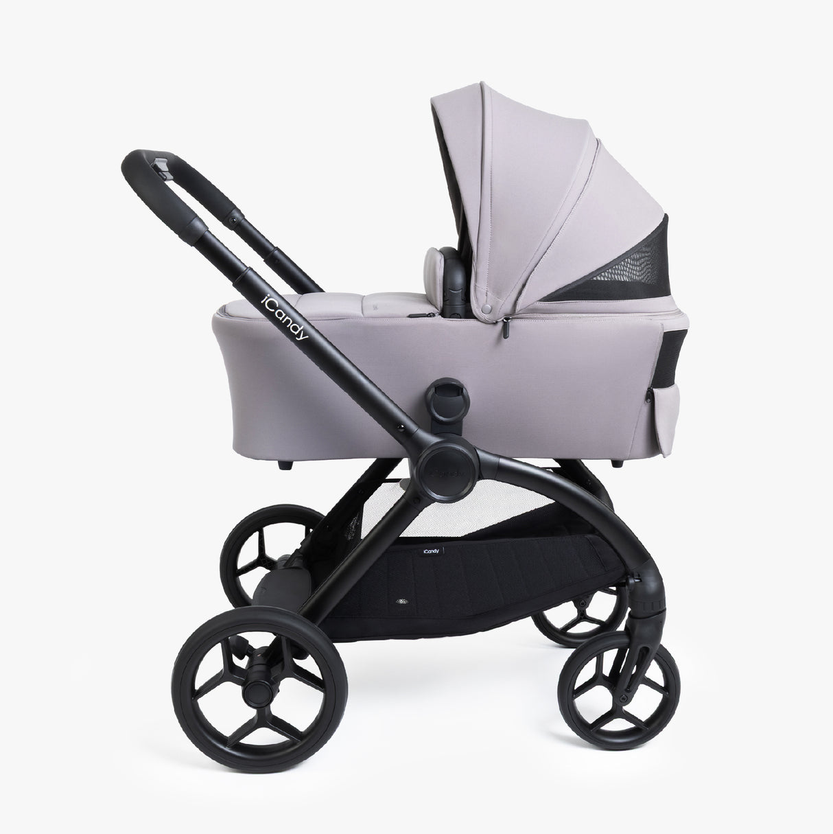 iCandy Core 2 Travel System with Cocoon 360 Car Seat and ISOFIX Base - Storm Grey