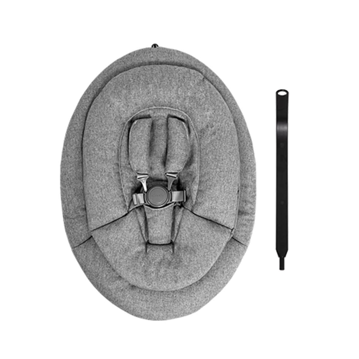 iCandy MiChair Complete All in One Highchair Bundle with Newborn Rocker - White & Flint