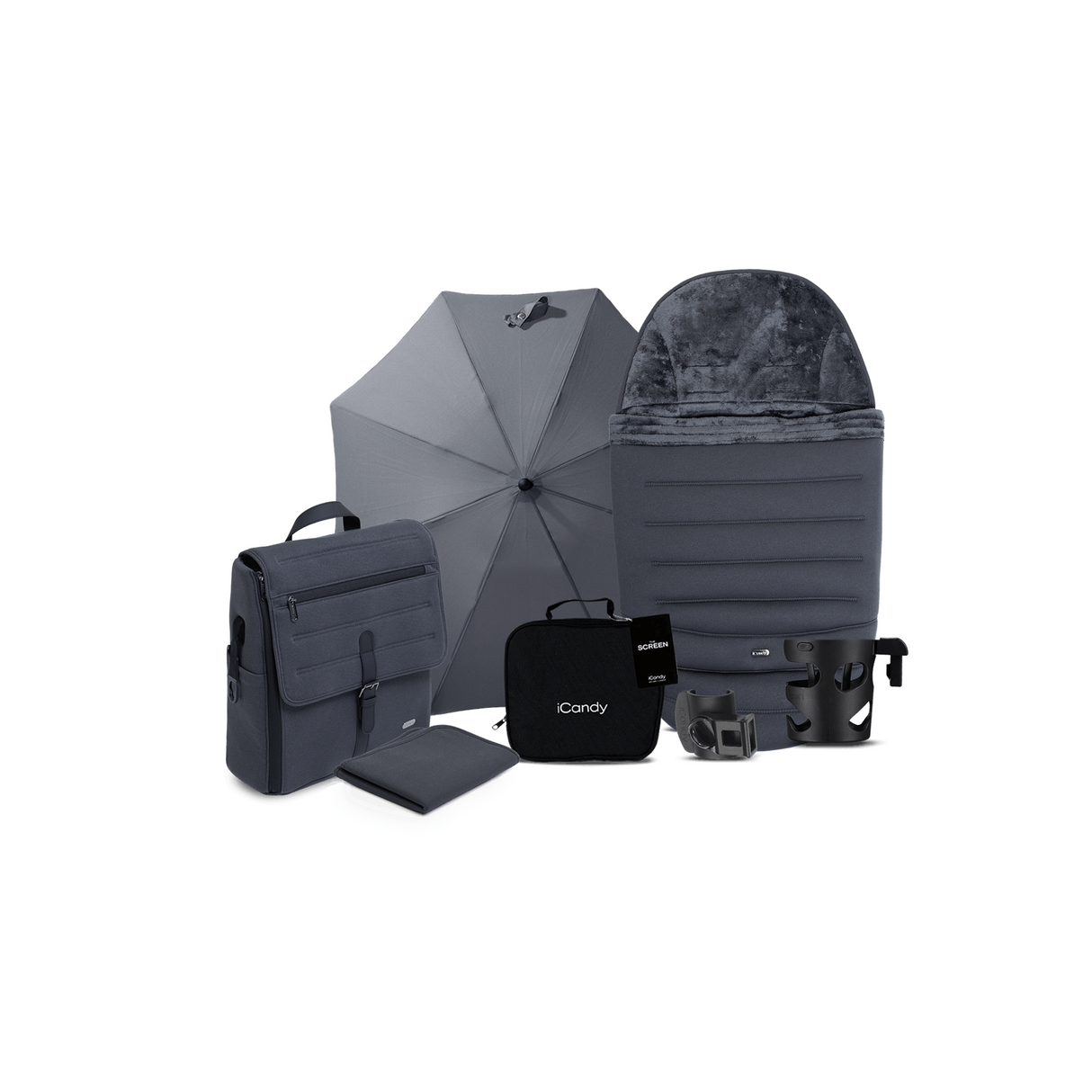 iCandy Peach 8 Complete Double Bundle - Grey