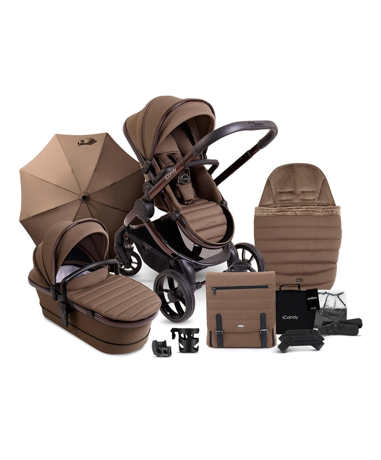 iCandy Peach 7 Complete Travel System with BeSafe Go Beyond and ISOFIX Base - Coco