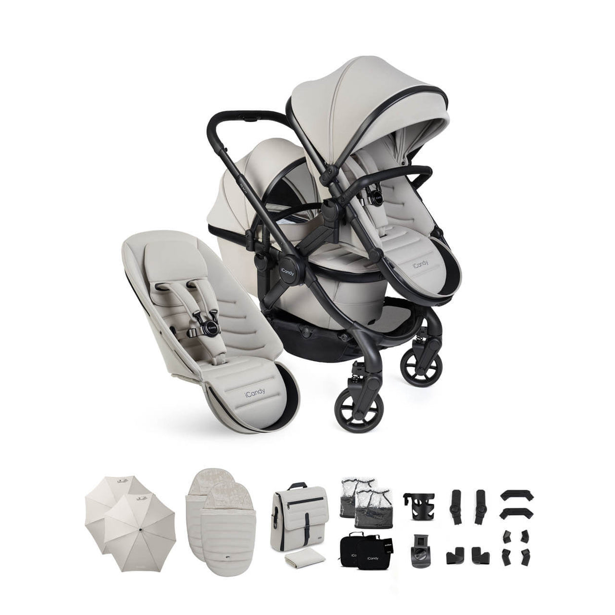 iCandy Peach 8 Complete Double Bundle - Taupe