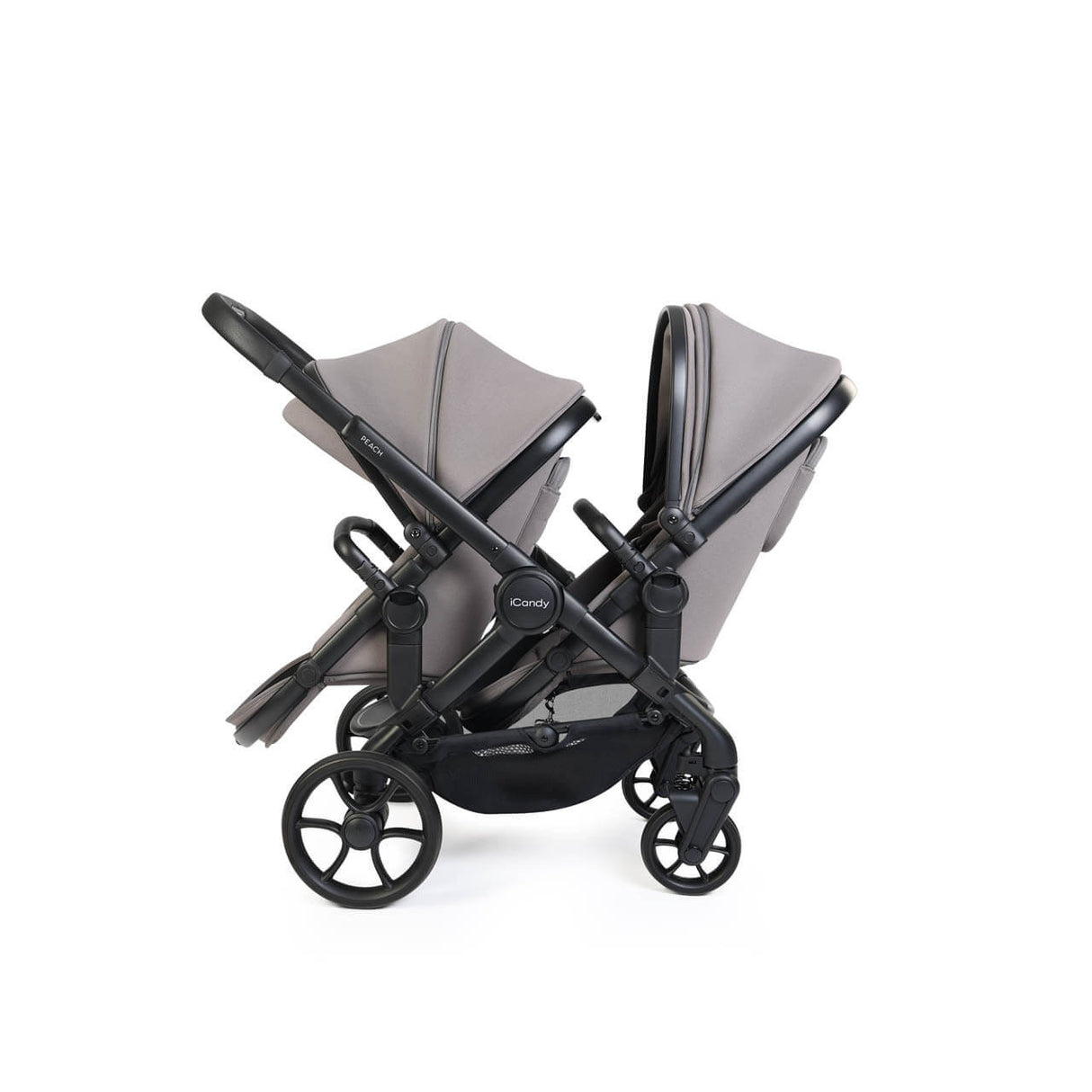 iCandy Peach 8 Complete Double Bundle with Cocoon 360 and ISOFIX Base - Porcini