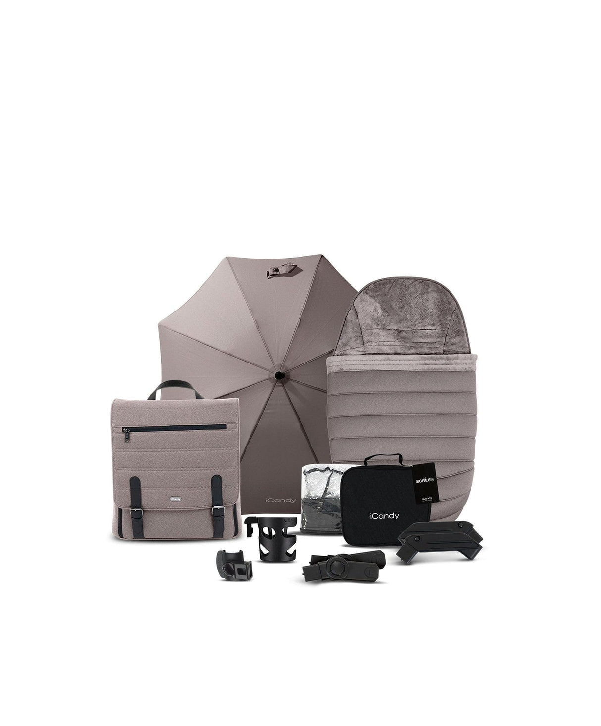 iCandy Peach 7 Complete Travel System with Cybex Cloud T and ISOFIX Base - Porcini