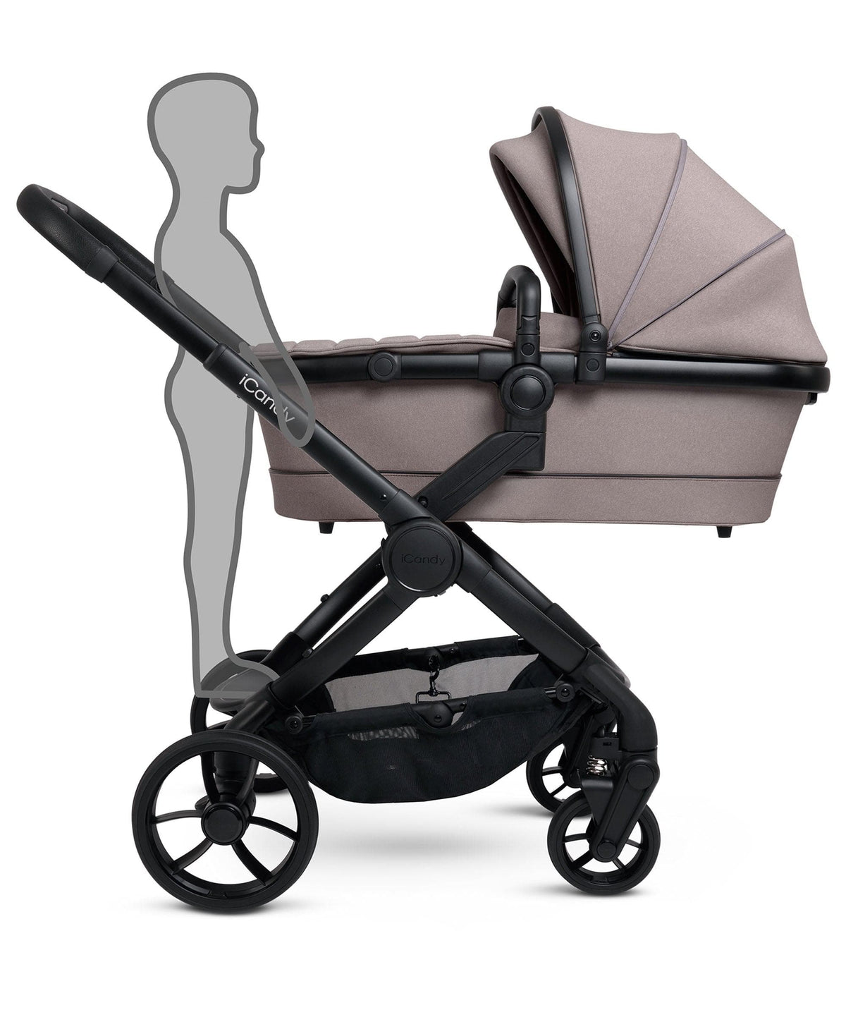 iCandy Peach 7 Complete Travel System with Cybex Cloud T and ISOFIX Base - Porcini