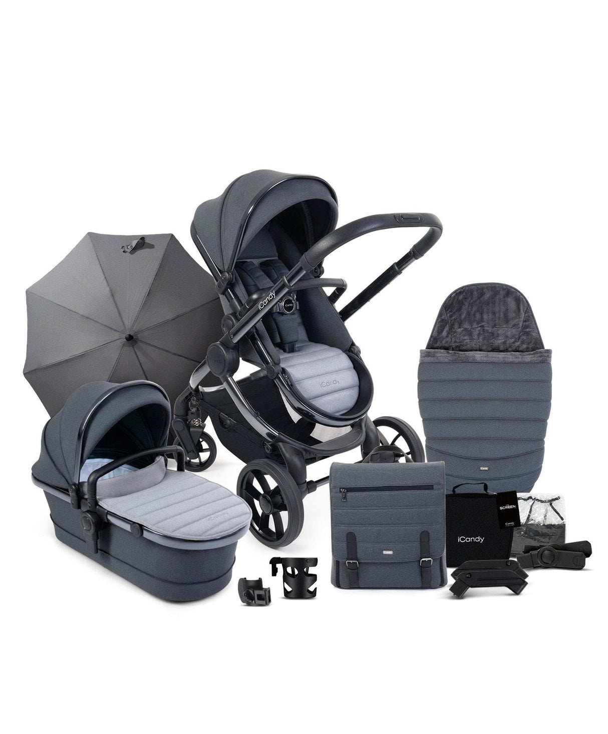 iCandy Peach 7 Complete Travel System with Maxi Cosi Pebble Pro 2 and ISOFIX Base - Truffle