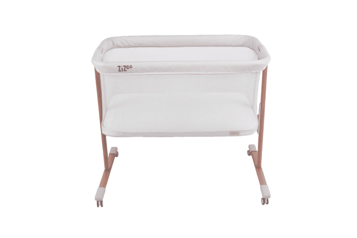 Tutti Bambini ZiZee Rocking Crib - Scandinavian Walnut & Ecru