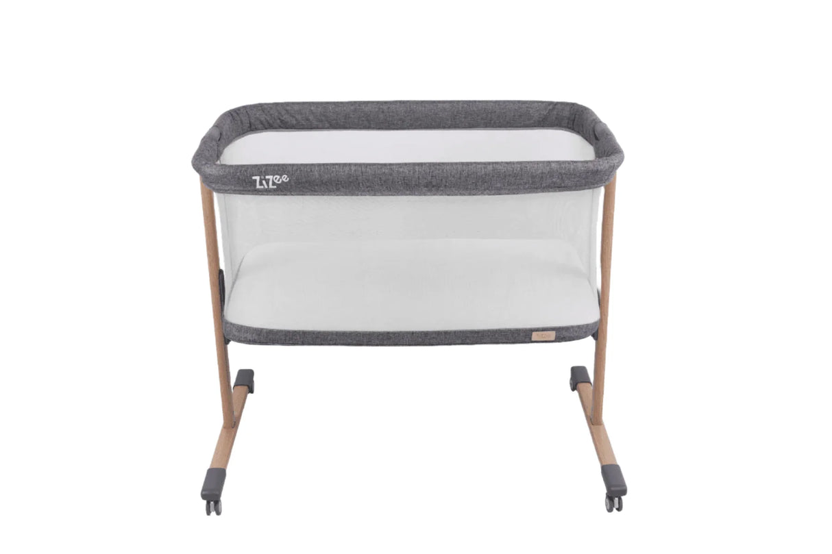 Tutti Bambini ZiZee Rocking Crib - Oak & Charcoal