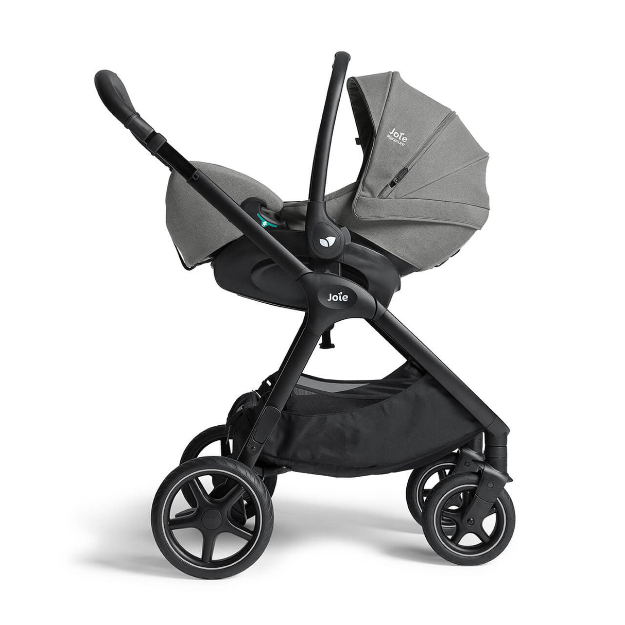 Joie Finiti Flex Travel Ready Bundle with i-Level Pro Car Seat and ISOFIX Base - Evergreen