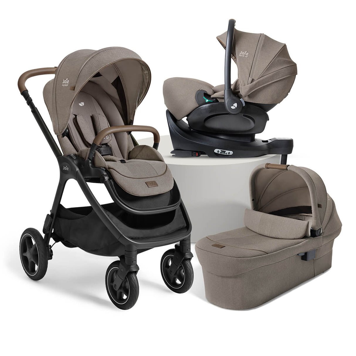 Joie Finiti Flex Travel Ready Bundle with i-Level Pro Car Seat and ISOFIX Base - Maple