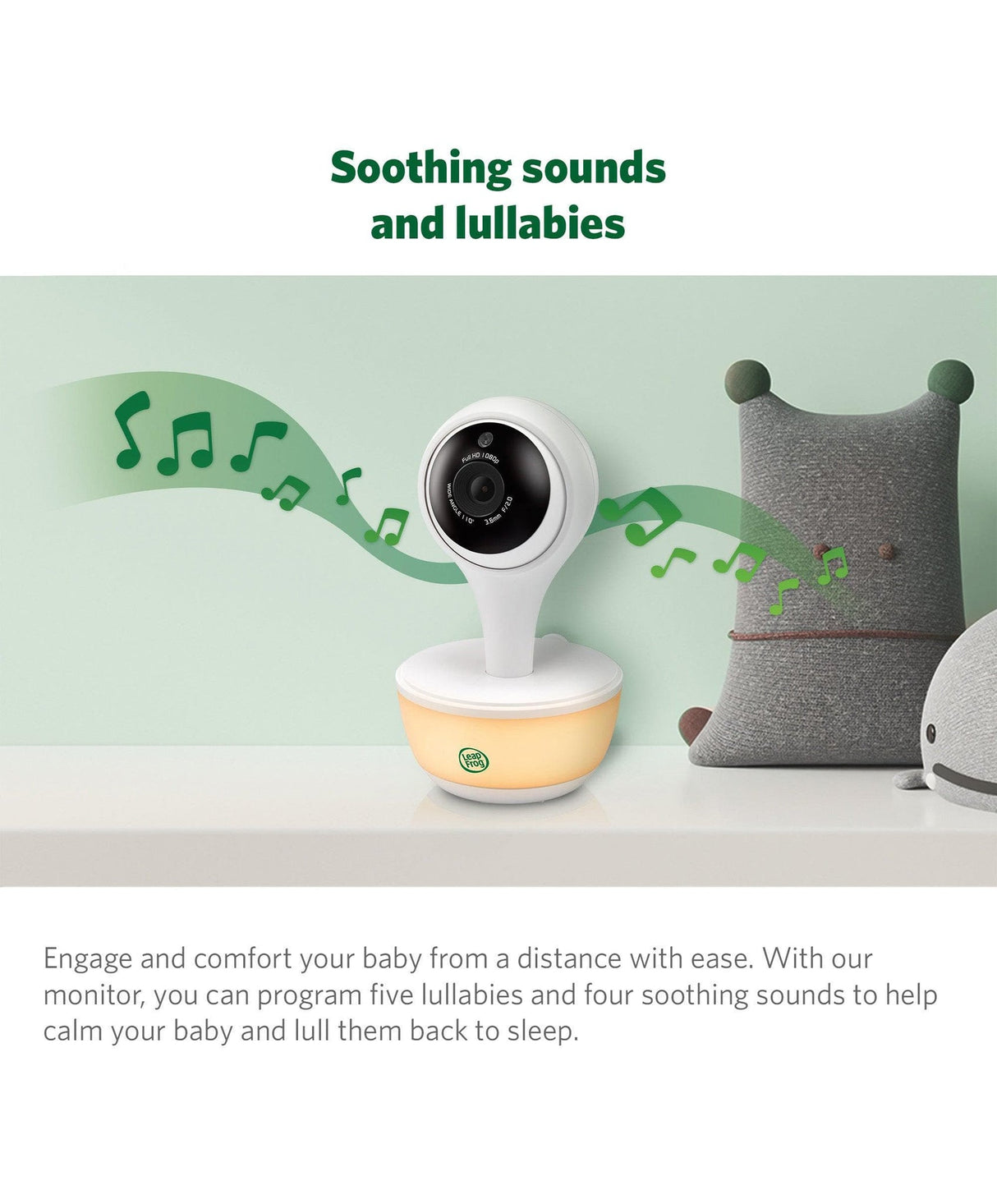 LeapFrog LF815HD 5″ Smart Video Baby Monitor with Colour Night Vision