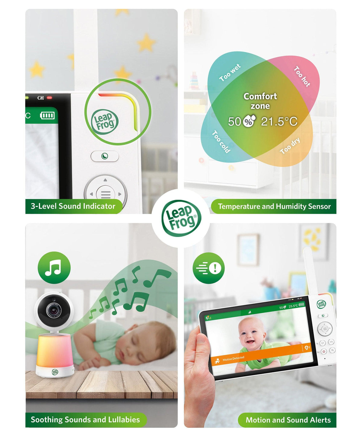 LF4917HD 7" Wi-Fi High Definition Pan & Tilt Baby Monitor