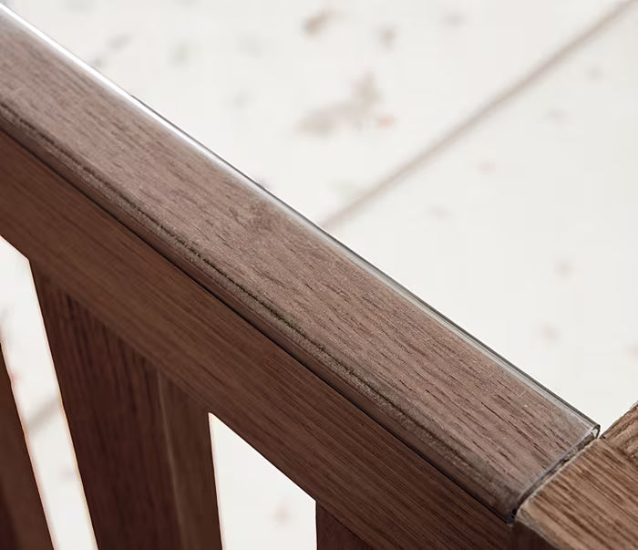 Tutti Bambini Japandi Mini Cot Bed - Warm Walnut