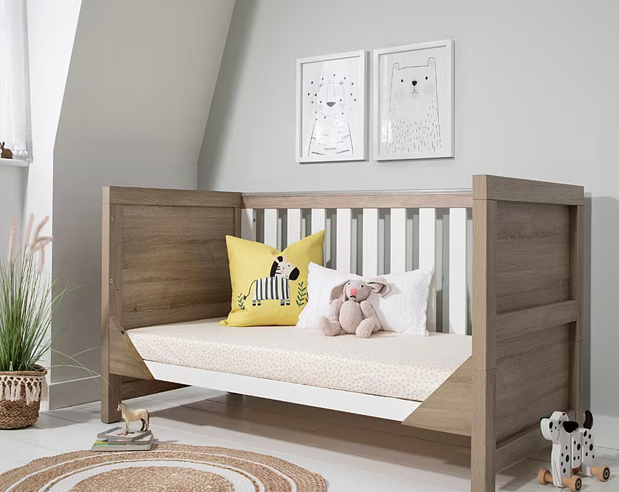 Tutti Bambini Modena Cot Bed - White & Oak