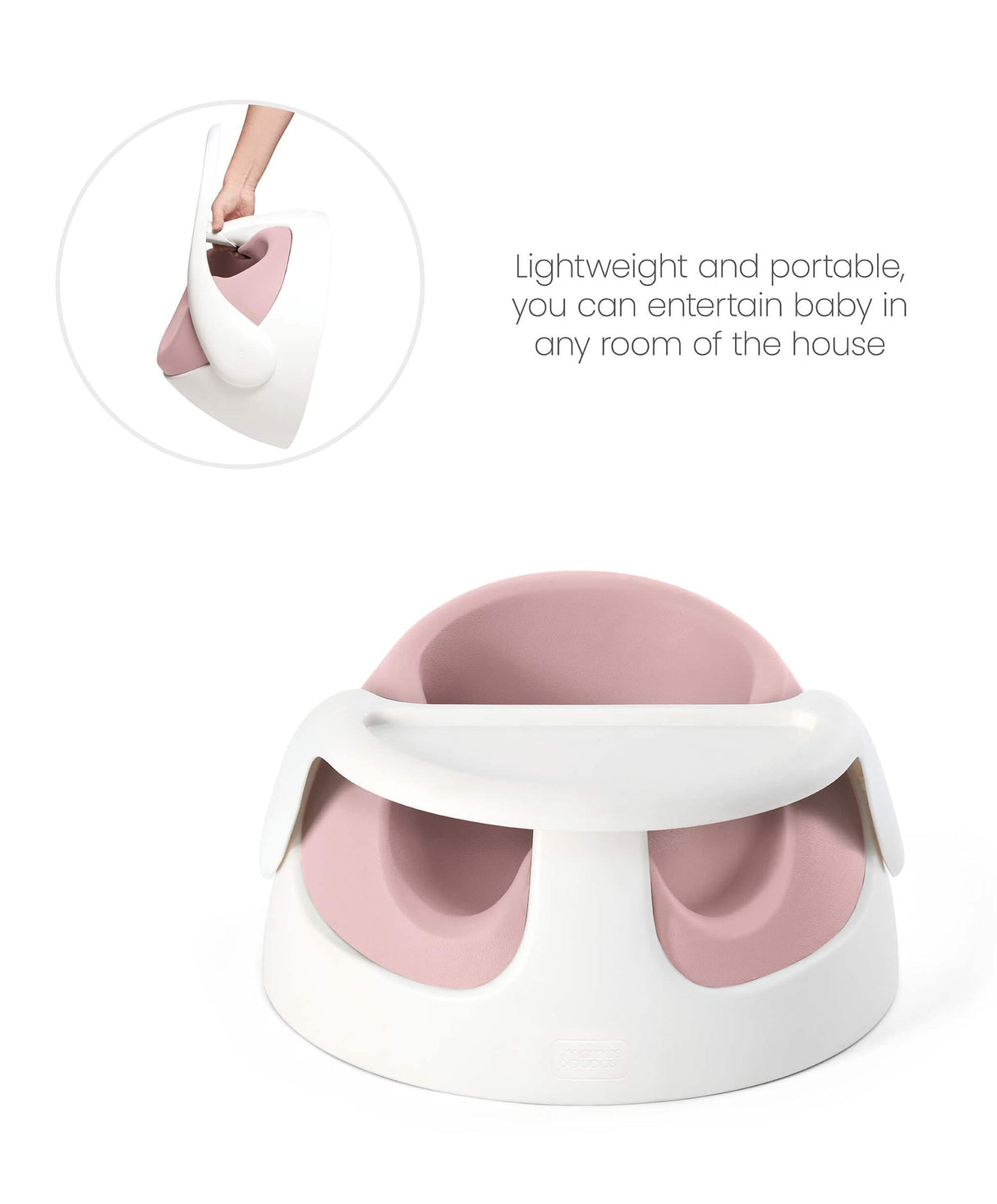 Mamas & Papas Snug Floor Seat with Activity Tray - Blossom