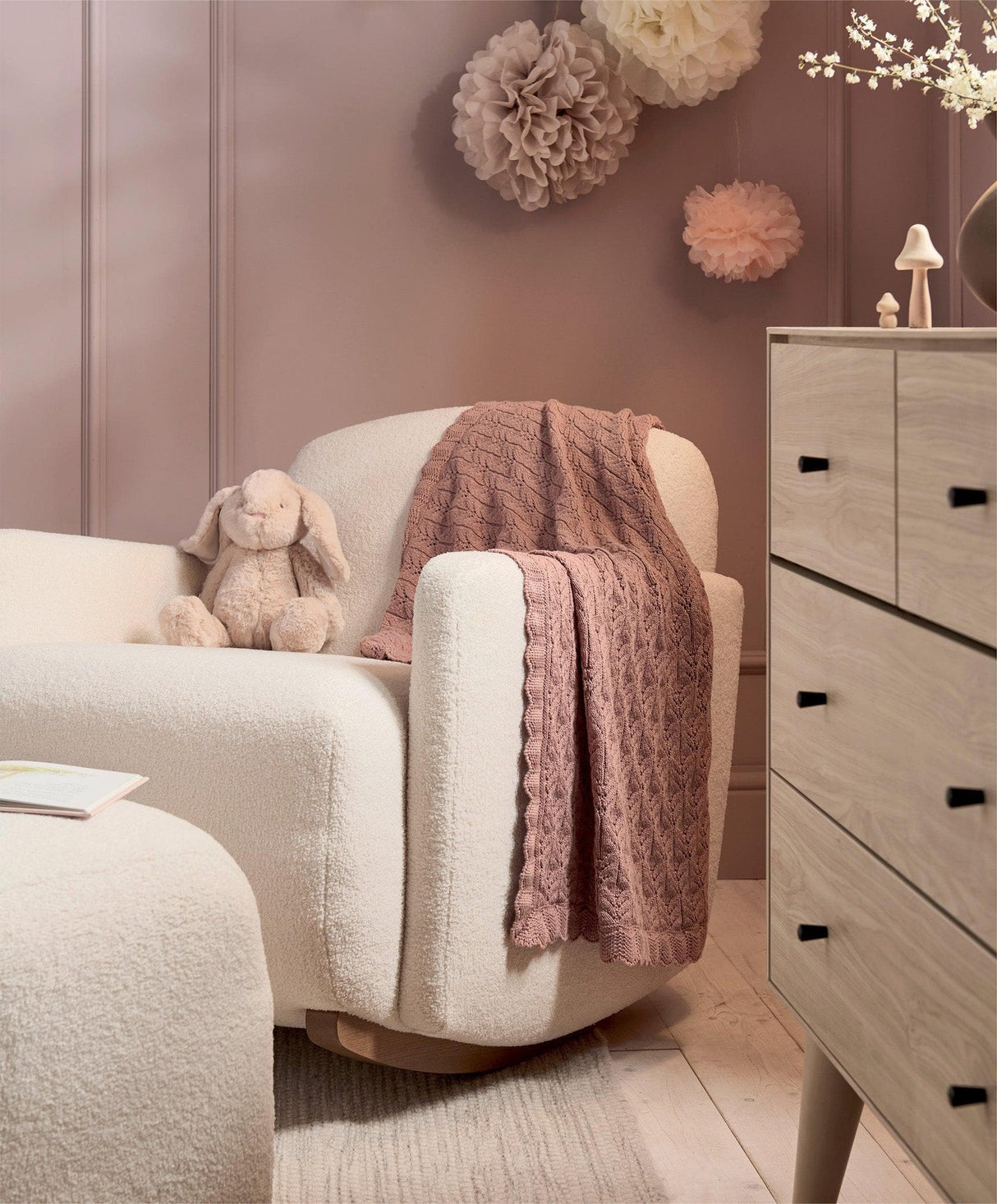 Mamas & Papas Knitted Blanket - Wildflower