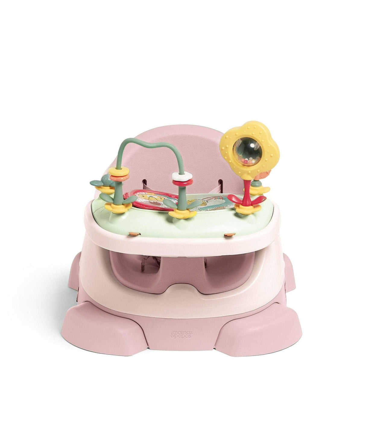 Mamas & Papas Baby Bug 3-in-1 Floor & Booster Seat with Activity Tray - Blossom